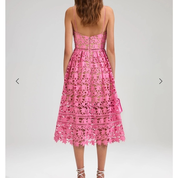 SELF-PORTRAIT
Pink Azaelea Lace Midi Dress - Picture 10 of 10